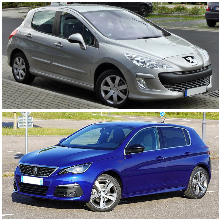 Peugeot 308 I i II - Cena wymiany klocków hamulcowych