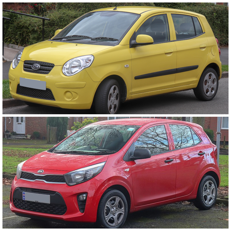 Kia Picanto I i III - Cena wymiany klocków hamulcowych