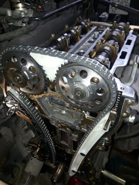 wymiana łańcucha rozrządu Opel Corsa D