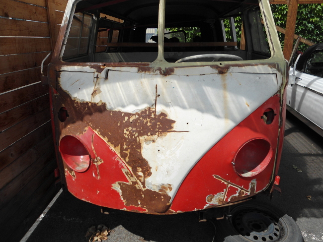 zardzewiale nadwozie VW transporter